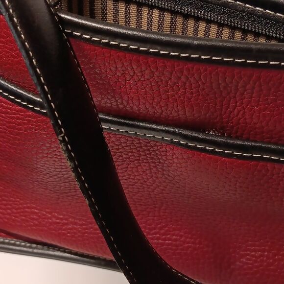 Brighton Red and Black Bag. Vintage.  Classic. RED - Picture 10 of 12